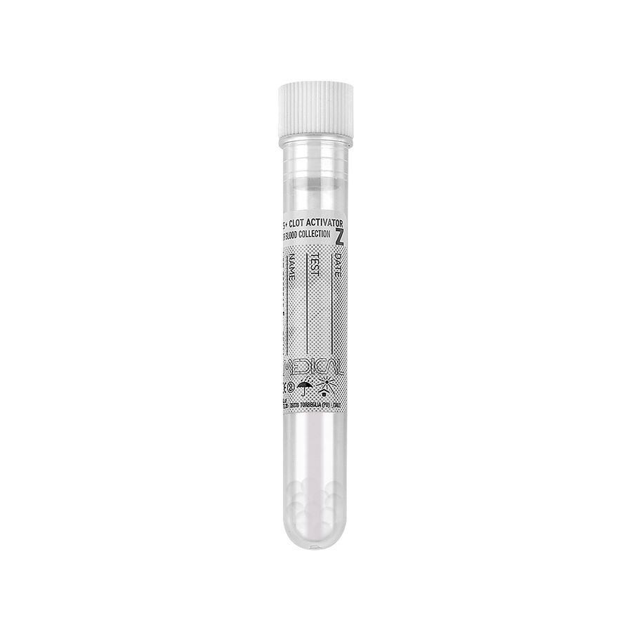Епрувети платични со капак со гранули 13x75 mm