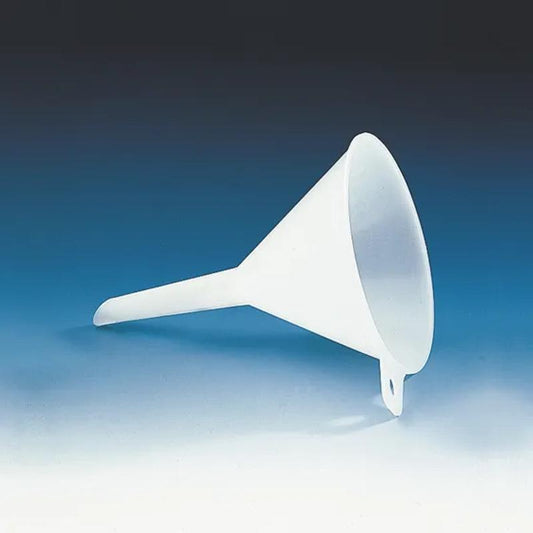 Funnel, PP
out.dia.100 mm, stem dia.13 mm, l. 77 mm