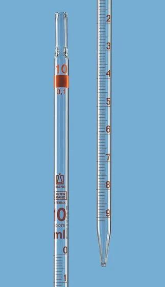 Graduated pipette, SILBERBRAND-ETERNA, B
 2   ml:0,01 ml total delivery AR-Glas