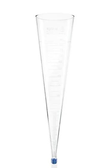 Imhoff sedimentation cone, SAN
graduated 0 - 1000 ml, DIN 12672
with screw cap