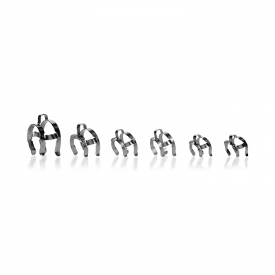 KECK CLIP ASSORTMENT FOR CONICAL JOINTS, metal