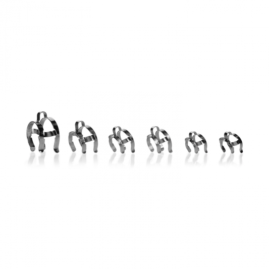 KECK CLIP ASSORTMENT FOR CONICAL JOINTS, metal