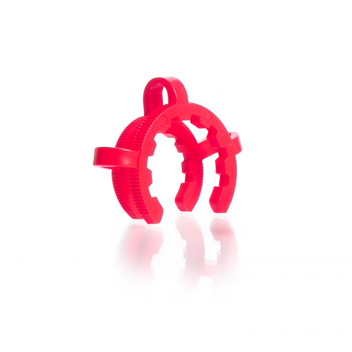 KECK-Clips for conical joints, POM, KC, NS 29.2, red, KECK-ART.-No. 01-29