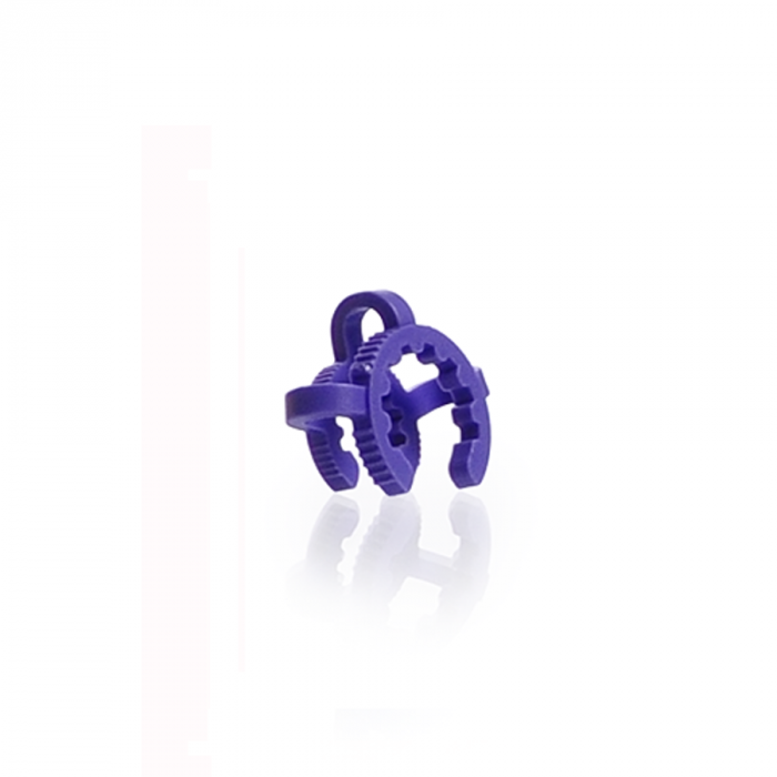 KECK clips for conical joints, POM, NS 12.5, violett