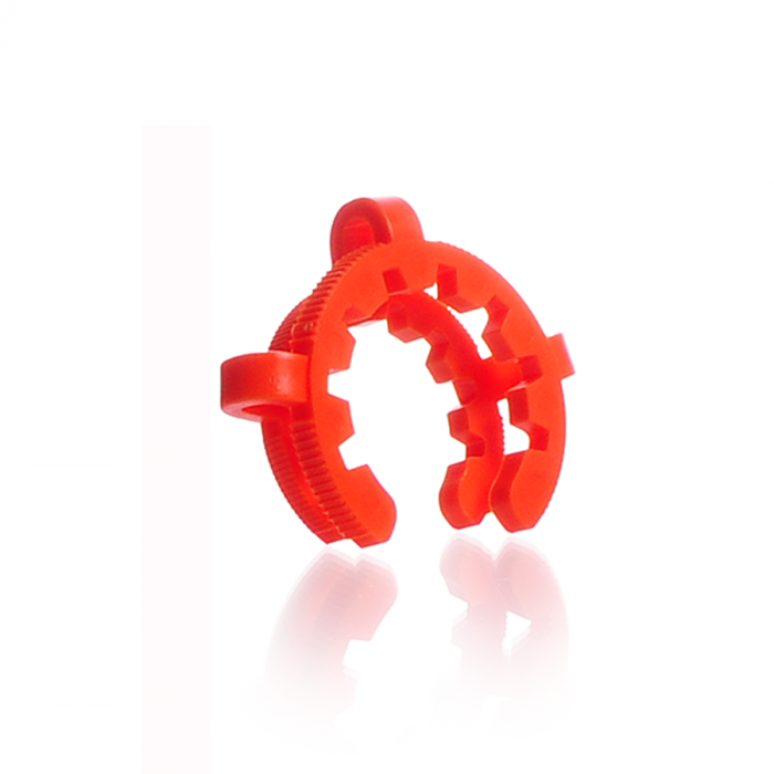 KECK clips for conical joints, POM, NS 34.5, orange