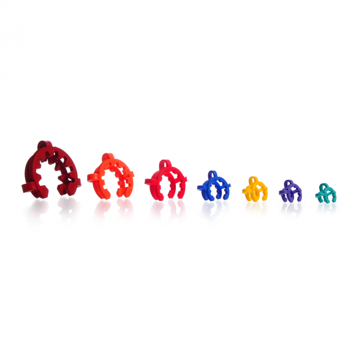KECK clips for conical joints, POM, NS 40, yellow