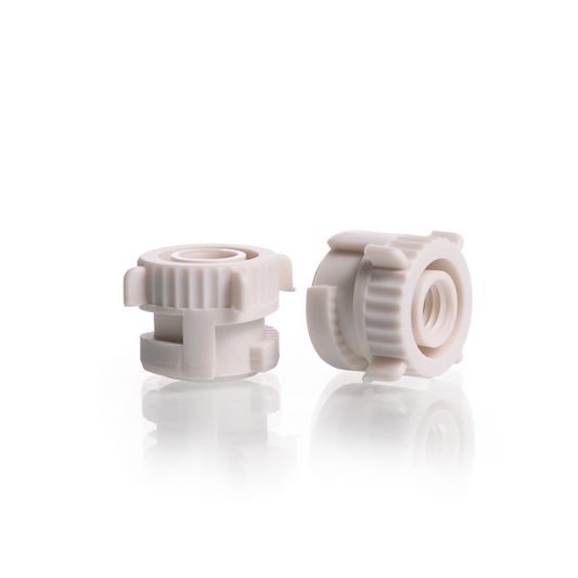 KECK Suction connectors AS M8, screw cap, white, KECK-ART.-No. 40-01