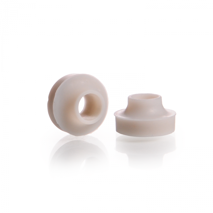 KECK Suction connectors AS M8, silicone sealing, opaque