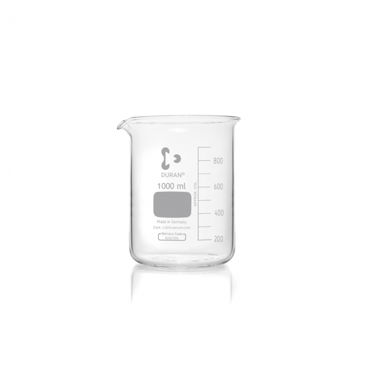 Лабораториска стаклена чаша 1000ml Duran