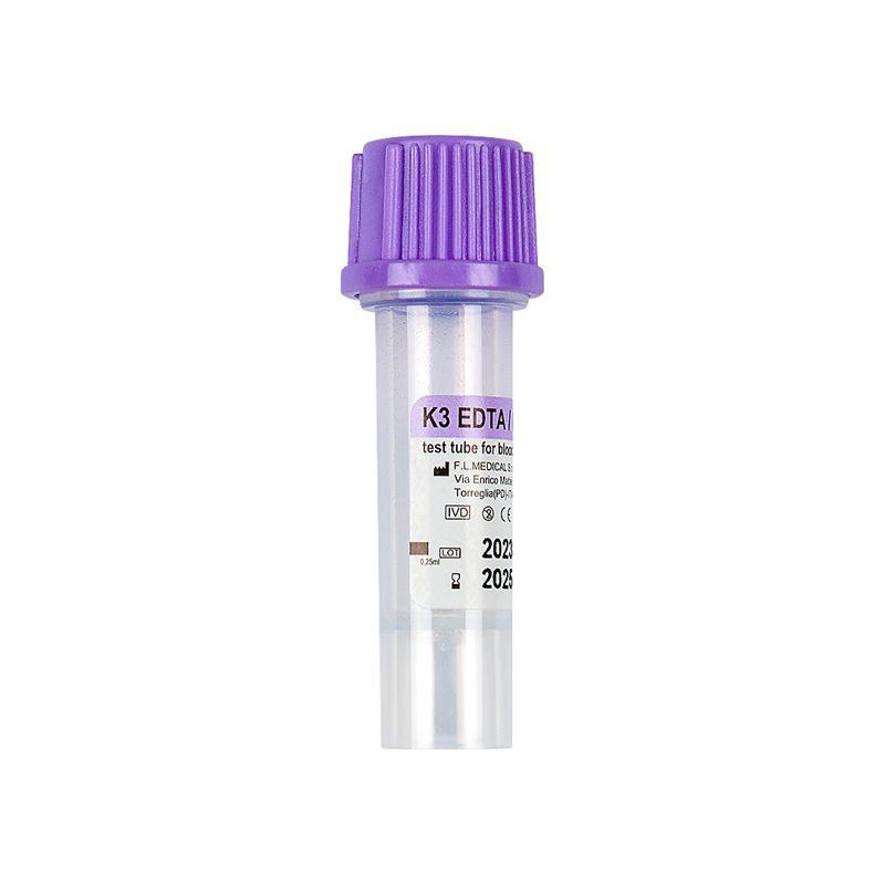 Micromed® tube with K3 EDTA x 0,5 ml of blood, violet cap, sterile
