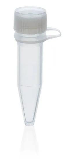 Microtube PP, attached screw cap PE
1,5 ml, round bottom,  ungrad.
attached sc