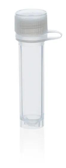 Microtube PP, attached screw cap PE
2,0 ml, selfstanding,  ungrad.
attached sc