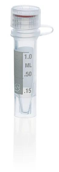 Microtube PP, attached screw cap PP
1,5 ml, selfstanding, grad.
attached screw