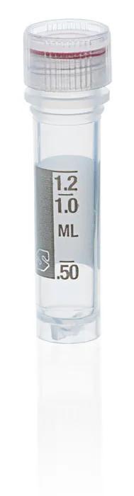 Microtube PP, bulk screw cap PP
2,0 ml, selfstand., sterile, grad.
screw cap w