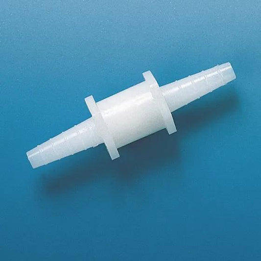 Non-return valve PE-HD valve disc FKM
f. tubing inner dia. 6- 9 mm l. 80 mm