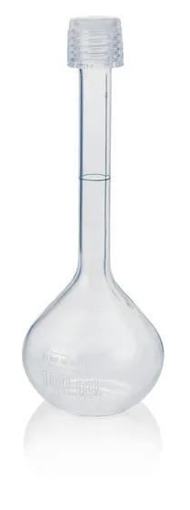 Одмерна тиквица 100 ml PFA со пластично капаче GL18