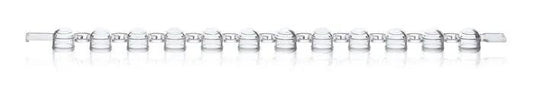 PCR cap strip of 12 PP domed f.PCR tubes
colorl., pack of 80 strips
BIO-CERT®