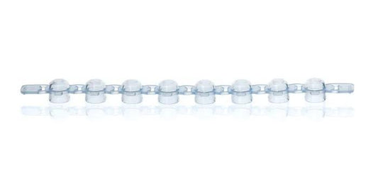 PCR caps strip of 8 PP domed f.PCR-tubes
blue, pack of 125
BIO-CERT® PCR QUALI