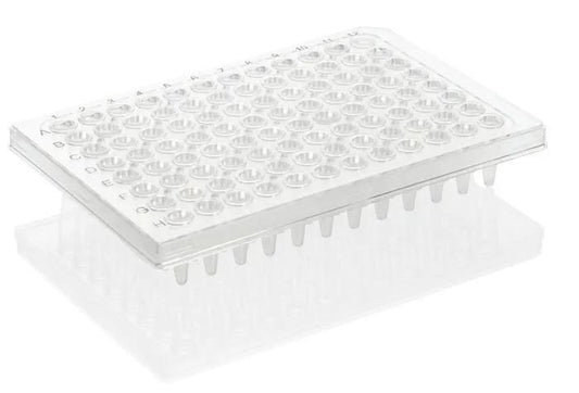 PCR-plate 96-well, Rigid Frame, PC/PP
transp. semi skirt. Stand.Profile 50 pcs