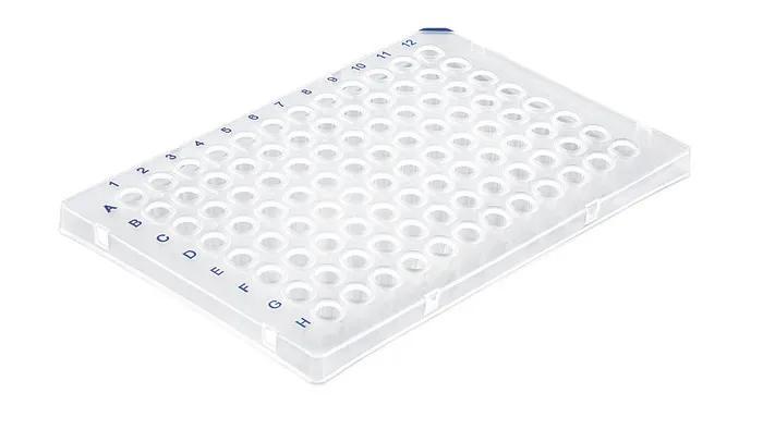 PCR plate, 96-well, semi-skirted
Low Profile, clear, 50 pcs.
PP, BIO-CERT® PCR