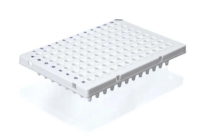 PCR plate, 96-well, semi-skirted
Standard, white, 50 pcs.
PP, BIO-CERT® PCR QU