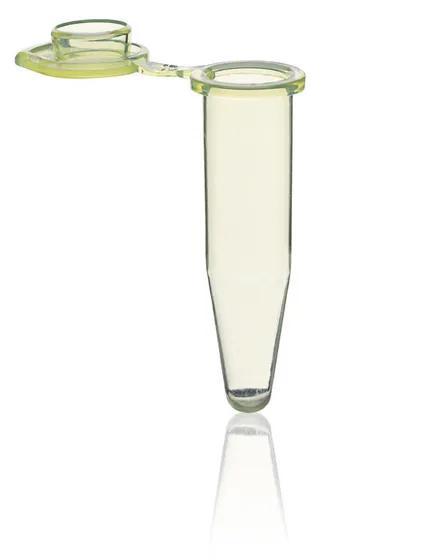 PCR-tube, individual, with cap
0,5 ml, yellow, attached flat cap
BIO-CERT® PCR