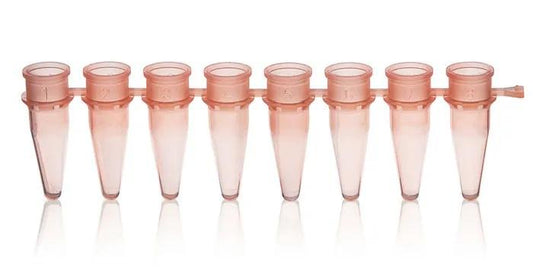 PCR-tube strip of 8 thin-walled w/o cap
0,2 ml, rose, PP, 125 pcs.
BIO-CERT® P
