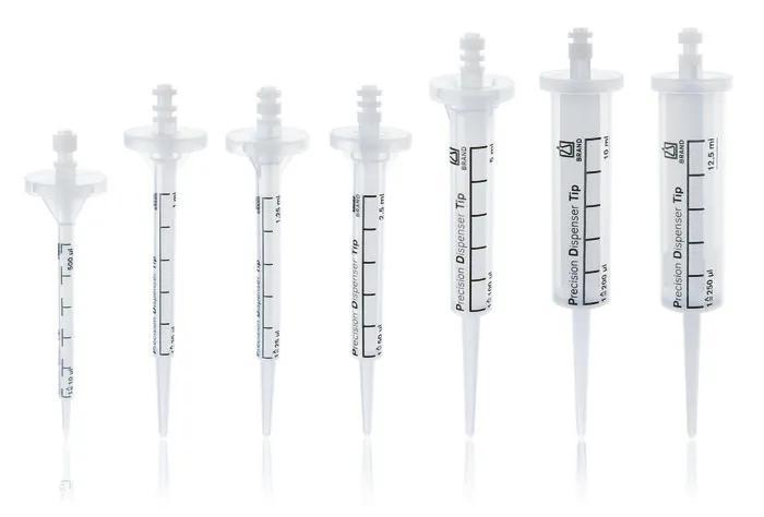 PD-Tip II set bulk
20 each of 0,5,1,1,25, 2,5,5,10, 12,5 ml
piston PE-HD, cyli