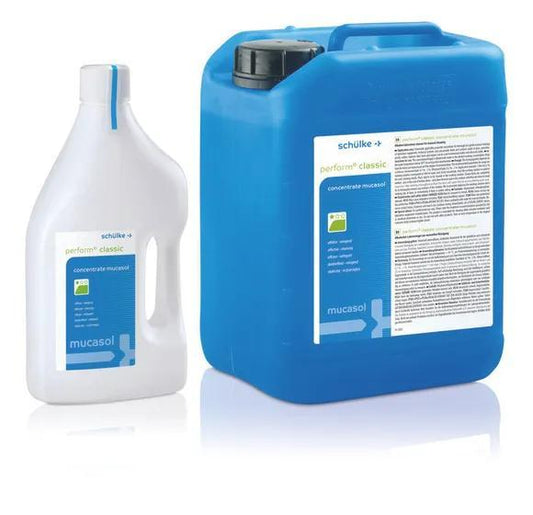 perform® classic concentrate mucasol
5 L can, liquid detergent
1 PAK = l x 5 L