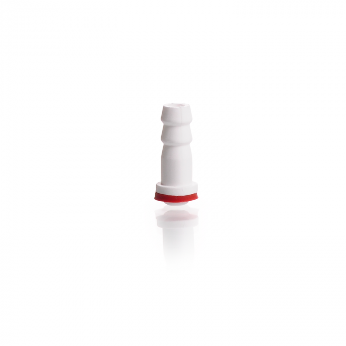 Plastic hose connection with silicone rubber seal, straight, GL 14