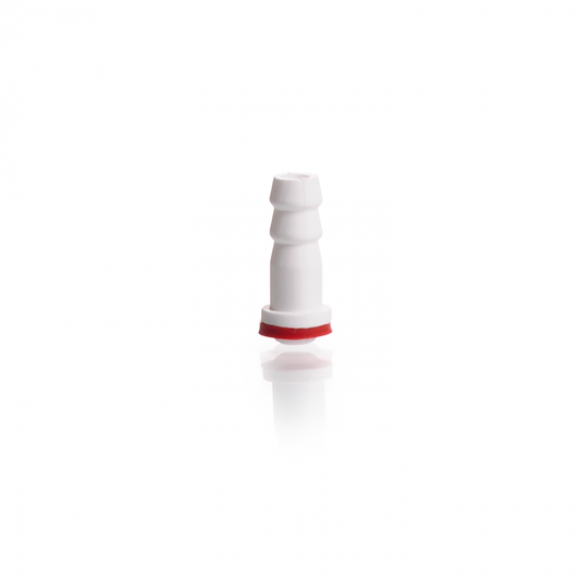 Plastic hose connection with silicone rubber seal, straight, GL 14