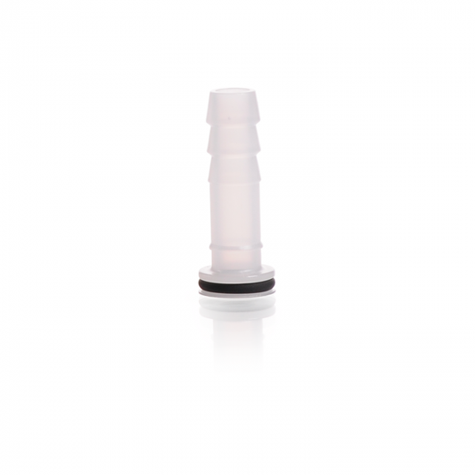 Plastic hose connection with silicone rubber seals, straight, GL 18