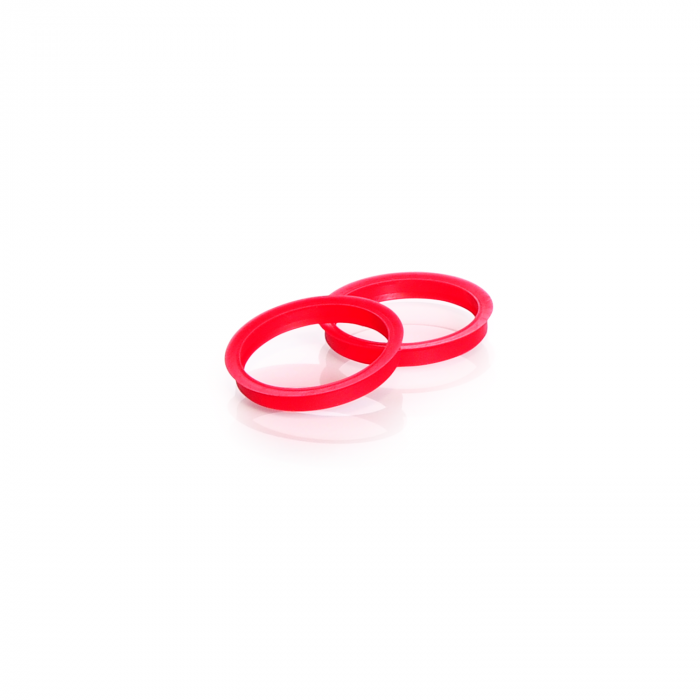 Pouring ring, GL 32, ETFE, red, for DURAN® laboratory glass Glass Bottles with