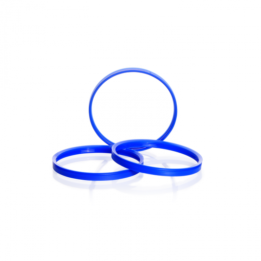 Pouring ring, GLS 80, PP, blue, for DURAN® laboratory glass Glass Bottles with