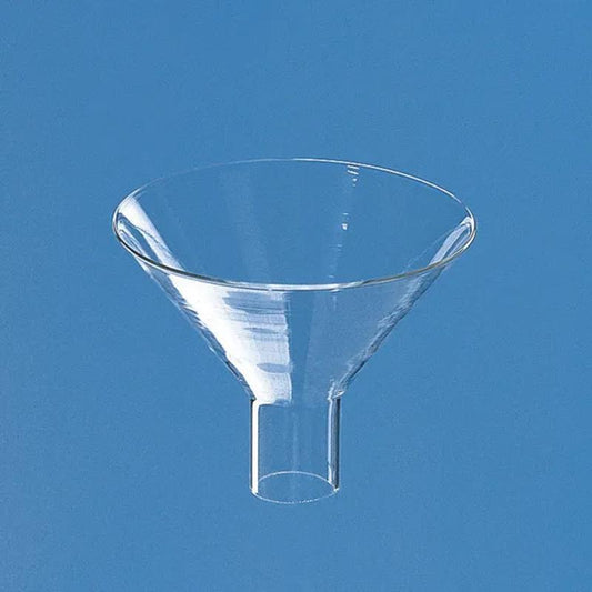Powder funnel, Boro 3.3
glass, top dia.100 mm, bottom dia. 26 mm