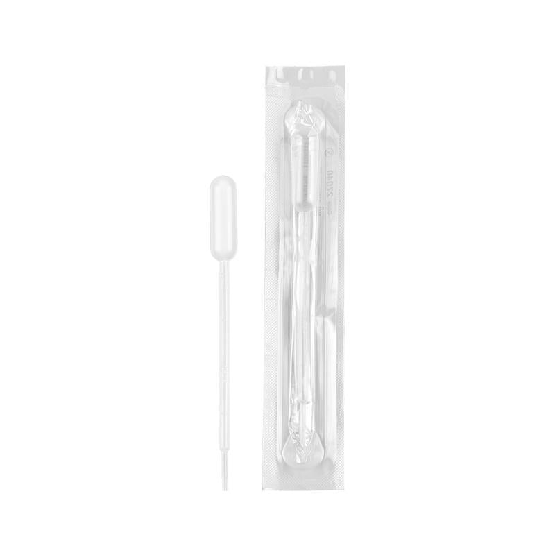 Promed ® pasteur pipette 3 ml in PE, packet of 5 pcs in peel-pack, sterile