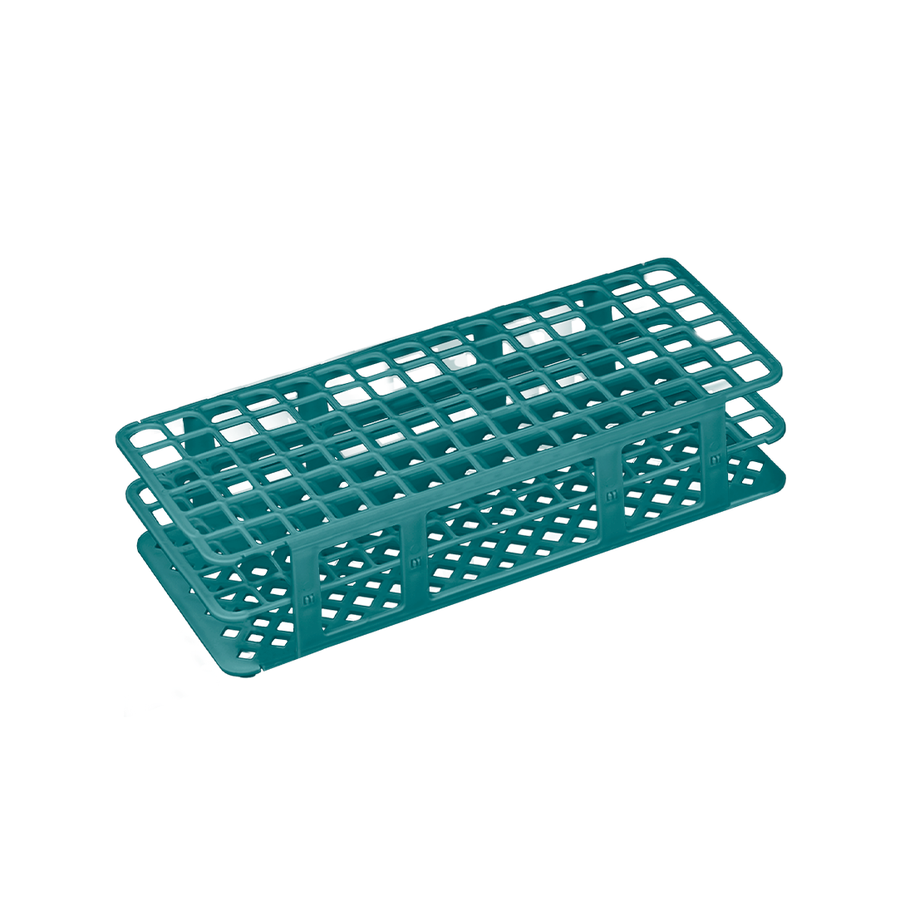Promed ® pre-assembled rack in PP for test tubes o 12 and 13 mm, 90 places,Green
