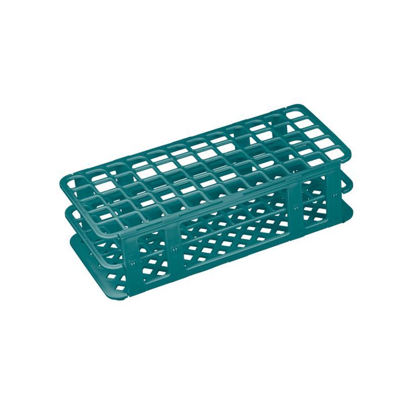 Promed ® pre-assembled rack in PP for test tubes o 16 mm, 60 places, Green