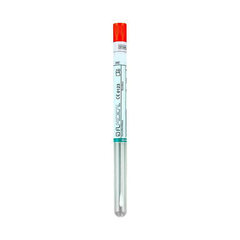 Promed ® swab aluminium stick with rayon tip in PP test tube 12x150 mm, sterile