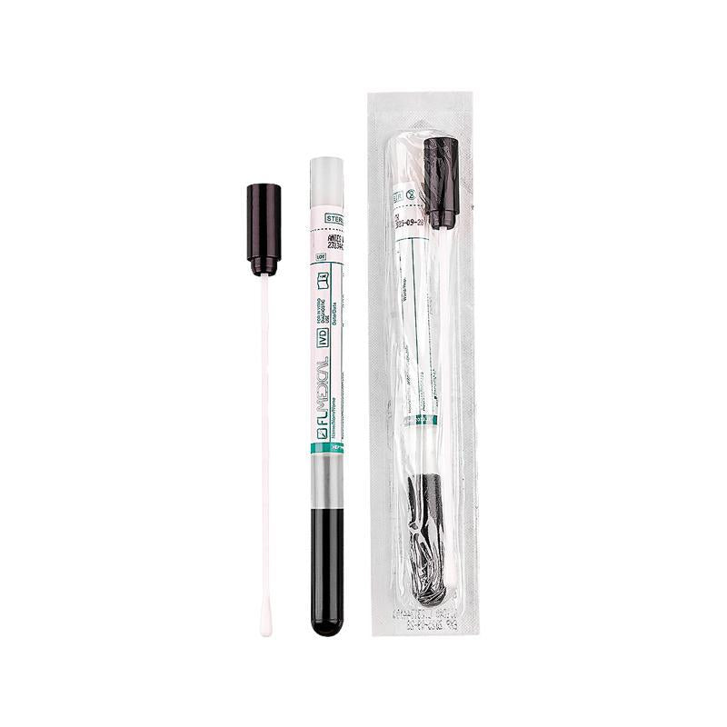 Promed ® swab plastic stick with rayon tip in PP test tube 12x150 mm with stuart