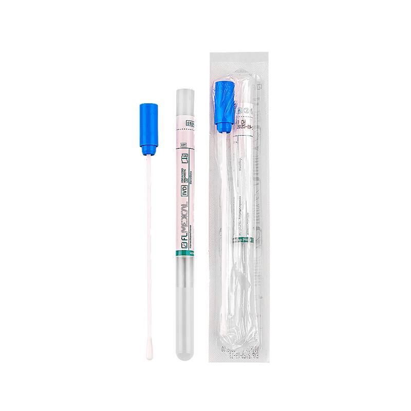 Promed ® swab plastic stick with rayon tip in PP test tube 12x150 mm with stuart