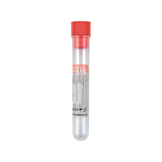 Promed ® test tube 12x86 mm with 0,4 ml of Sodium Citrate (3,8 %) pink cap for 1