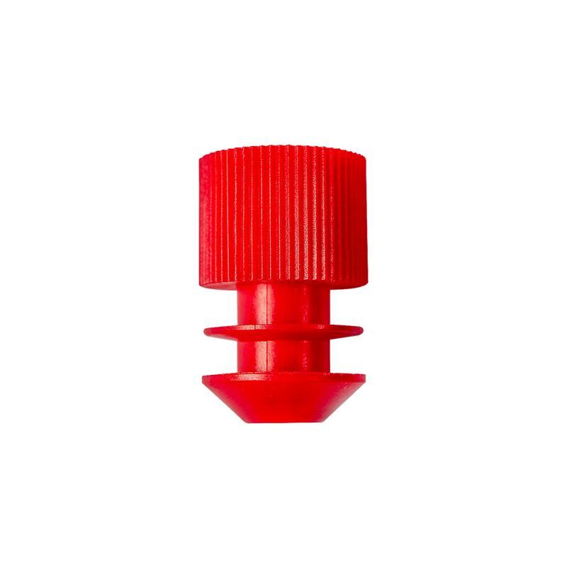 Promed ® winged stopper for test tubes o 13 mm in PE light blue colour