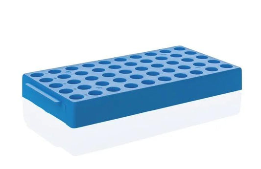 Rack for cryogenic tubes, PP, stackable
blue, for 50 cryogenic tubes