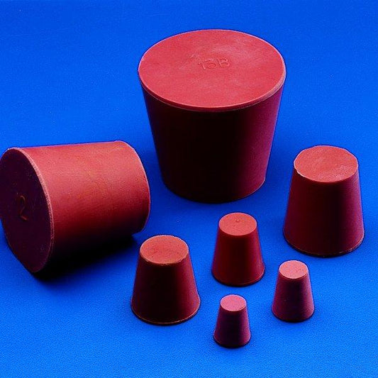 RED CONICAL STOPPER - 9x6 mm, h 18 mm