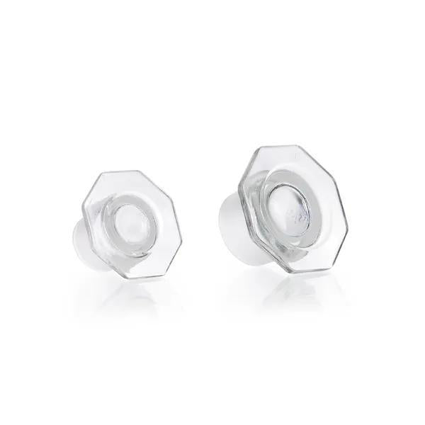 SBW glass flat-head stoppers, semi-hollow, octagonal, NS 34/24