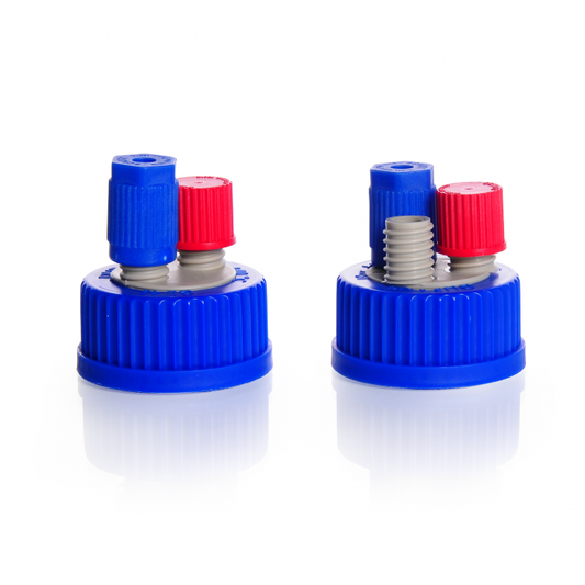 Screw Cap, GL 45, PP, 2 Port GL 14, for DURAN® laboratory glass Glass Bottles w