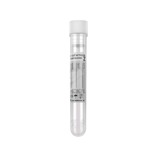 Separmed ® test tube 12x86 mm in PMMA with granules separators, white cap, with