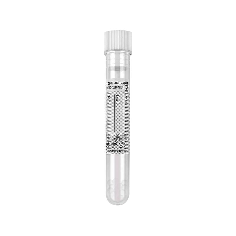 Separmed ® test tube 16x100 mm in PMMA with granules separators, white cap, with