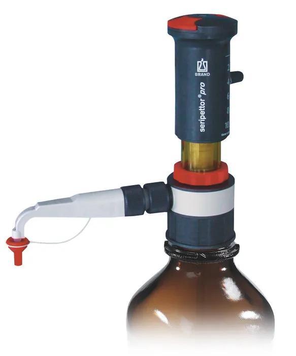 seripettor® pro
 1  -10   ml, A% <= +/-1,2, CV% <= 0,2
subdivision 0,2 ml, for